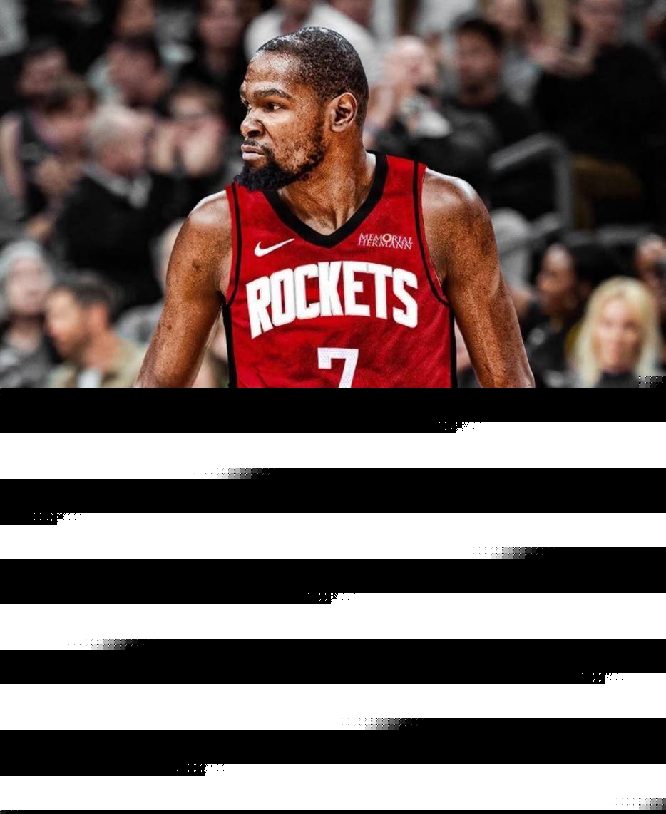 火箭用联盟97换联盟第十！KD能力值衬斯通妙手：单打效率联盟封王